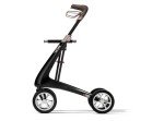 byACRE Carbon Ultralight Rollator Walker with Organizer Bag,Regular Track, Black