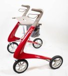 byACRE Carbon Ultralight Rollator Walker – Red
