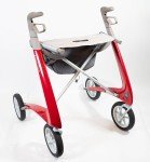 byACRE Carbon Ultralight Rollator Walker – Red