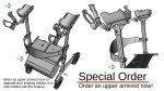 Carbon Fiber Foldable Rollator Walker Model W102 New Feature! with Upper Armrest