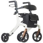 Drive Medical AeroWalk Ultralite Rollator - White
