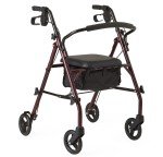 Medline Steel Folding Rollator Walker - MDS86850ESKD