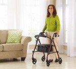 Medline Steel Folding Rollator Walker - MDS86850ESKD
