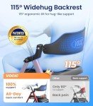 VOCIC Ultralight Folding Rollator with Seat - Red