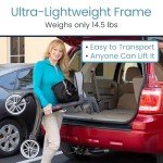 Vive Ultralight Carbon Fiber Rollator with Seat