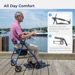 Drive Medical Ultralight Rollator with Padded Seat