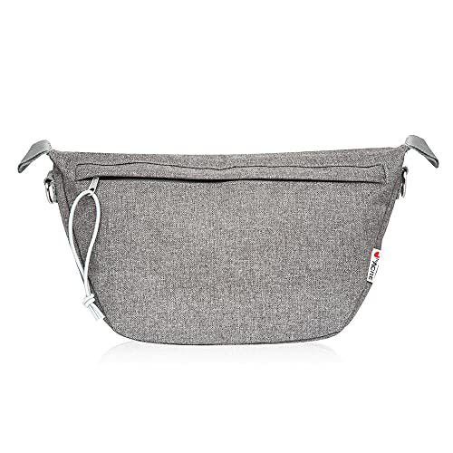 Large Grey Carbon Ultralight Rollator Organizer Bag
