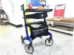 Carbon Ultralight Rollator with Foldable Tray
