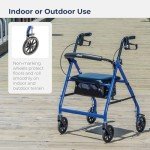 Drive Medical Ultralight Rollator with Padded Seat