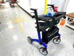 Carbon Ultralight Rollator with Foldable Tray