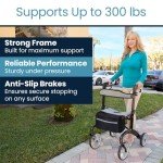 Vive Ultralight Carbon Fiber Rollator with Seat
