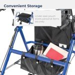 Drive Medical Ultralight Rollator with Padded Seat
