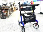 Carbon Ultralight Rollator with Foldable Tray