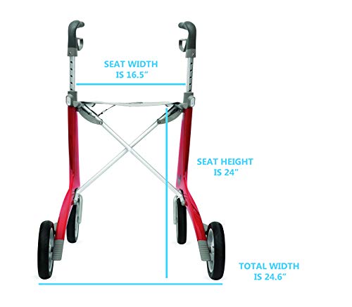 ACRE Carbon Ultralight Rollator Walker with Bag