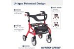 Drive Medical Nitro Sprint Tall Rollator with Seat
