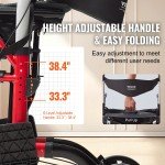 2-in-1 Ultralight Rollator Walker & Transport Chair