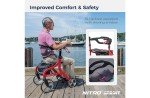 Drive Medical Nitro Sprint Tall Rollator with Seat