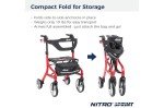 Drive Medical Nitro Sprint Tall Rollator with Seat