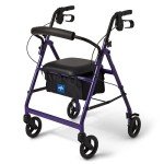 Medline Aluminum Rolling Walker with 6" Wheels