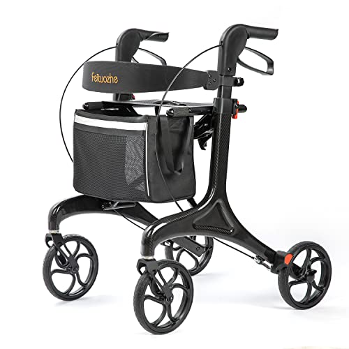 Ultra Lightweight Carbon Fiber Rollator with Storage