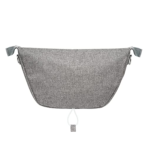 Large Grey Carbon Ultralight Rollator Organizer Bag