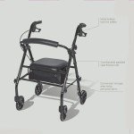 Carbon Fiber Rollator Walker for Easy Mobility