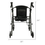 Carbon Fiber Rollator Walker for Easy Mobility