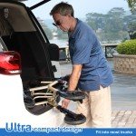 Heavy Duty Carbon Ultralight Rollator with Wide Seat