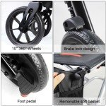 Lightweight Silver Rollator Walker for Seniors
