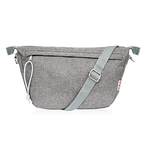 Large Grey Carbon Ultralight Rollator Organizer Bag
