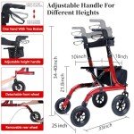 Lightweight Carbon Ultralight Rollator with Seat
