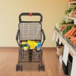 Foldable Carbon Ultralight Rolling Walker with Seat