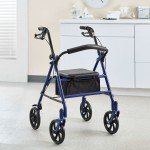 McKesson Ultralight Rollator Walker with Seat