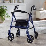 McKesson Ultralight Rollator Walker with Seat