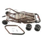 Foldable Carbon Ultralight Rolling Walker with Seat