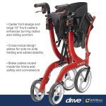 Drive Medical Nitro Duet Rollator and Transport Chair