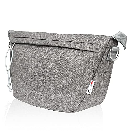 Large Grey Carbon Ultralight Rollator Organizer Bag