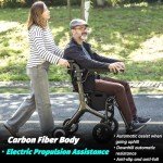 Smallemon Carbon Ultralight 3-in-1 Rollator Walker