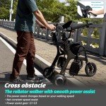 Smallemon Carbon Ultralight 3-in-1 Rollator Walker
