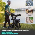 Smallemon Carbon Ultralight 3-in-1 Rollator Walker