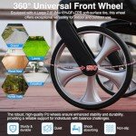 Lightweight Carbon Fiber Rollator Walker with Seat