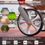 Lightweight Folding Rollator with Seat for Seniors