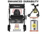 BlessReach Ultralight Rollator Walker with Backrest