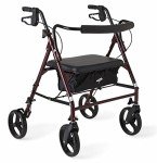 Medline Bariatric Rollator Walker with 8" Wheels