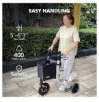 Lightweight 3-Wheel Rollator Walker for Seniors