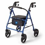 Medline 8-Wheel Blue Steel Rollator