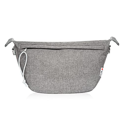 Large Grey Carbon Ultralight Rollator Organizer Bag
