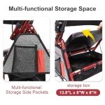 Lightweight Foldable Rollator Walker for Seniors 350 lb