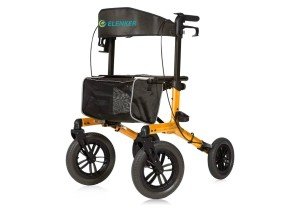 ELENKER All-Terrain Carbon Ultralight Rollator, Orange