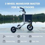 Lightweight 3-Wheel Rollator Walker for Seniors